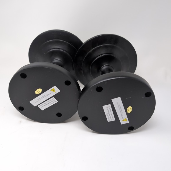 Valerie Parr Hill Black Pedestal Set of 2 Pair 7" Pillar Candle Holder - Picture 4 of 4